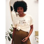 T - shirt de grossesse en coton biologique * personnalisable �cru