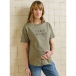 T - shirt de grossesse en coton biologique * personnalisable kaki