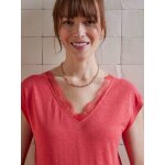 T - shirt de grossesse devant / dos en lin mlang grenadine
