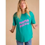T - shirt grossesse mama bisou envie de fraise vert