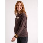 T - shirt grossesse manches longues chocolat