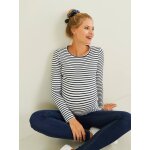 T - shirt de grossesse manches longues ivoire ray