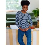 T - shirt de grossesse manches longues marine