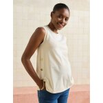 T - shirt grossesse sans manches coton bio beige