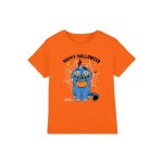T - shirt halloween motif derpy et sussie en coton peign� de qualit� sup�rieure orange