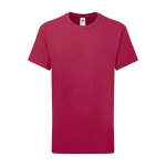T - shirt iconic 195 en coton peign� de qualit� sup�rieure canneberge