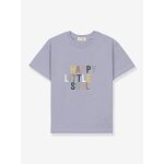 T - shirt imprim� enfant little gang l�ssig lilas