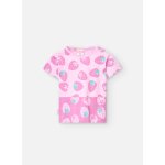 T - shirt imprim  manches courtes rose