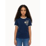 T - shirt en jersey de coton graphique blue
