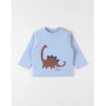 T - shirt en jersey dino bleu T - shirt en jersey dino bleu