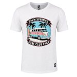 T - shirt junior gar�on en jersey imprim� devant van blanc / bleu / rose / jaune / noir