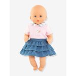 T - shirt & jupe pour poupon un week - end � paris rose