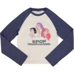 T - shirt 'k - pop demon hunters' manches longues raglan en coton sable