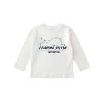 T - shirt en maille pour b�b� gar�on avec imprim� ours et toucher doux blanc