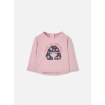 T - shirt en maille fille imprim� fille fleurs pink