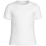 T - shirt maillot de corps gar�on coton col rond confortable blanc