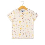 T - shirt manches courtes 100% coton gar�on imprime grege