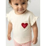 T - shirt manches courtes b�b� fille �cru