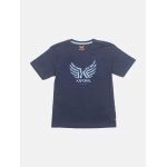 T - shirt manches courtes bleu fonc�