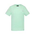 T - shirt manches courtes brod� vert pastel