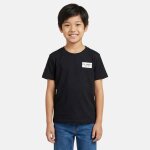 T - shirt manches courtes, col rond noir