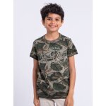 T - shirt manches courtes col rond pur coton niramax gar�on kaki