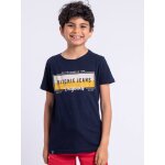 T - shirt manches courtes col rond pur coton nomary gar�on jaune