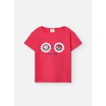 T - shirt  manches courtes avec col rond rose