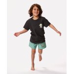 T - shirt � manches courtes enfant icons of shred washed black