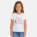 T - shirt manches courtes fille bleu