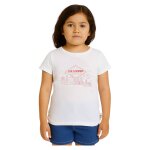 T - shirt manches courtes fille imprim� blanc