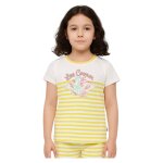 T - shirt manches courtes fille jaune