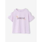 T - shirt manches courtes fille lilas