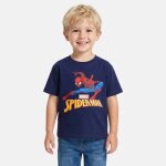 T - shirt manches courtes gar�on avec personnage spiderman marine
