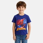 T - shirt manches courtes gar�on avec personnage spiderman marine