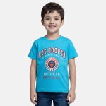 T - shirt manches courtes avec imprim� bleu