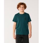 T - shirt � manches courtes let's see the waves enfant bleu vert