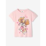 T - shirt manches courtes pat patrouille rose p�le