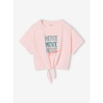 T - shirt manches courtes sport rose p�le