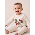 T - shirt manches longues 100% coton b�b� gar�on grege