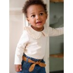 T - shirt manches longues bébé col claudine beige clair T - shirt manches longues bébé col claudine beige clair