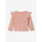 T - shirt manches longues b�b� fille rose