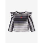 T - shirt manches longues b�b� fille vanille