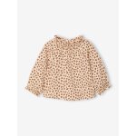 T - shirt manches longues b�b� fille vanille