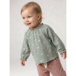 T - shirt manches longues b�b� fille vert sauge