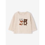 T - shirt manches longues b�b� gar�on beige chin�