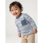 T - shirt manches longues b�b� gar�on bleu ciel