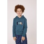 T - shirt manches longues � capuche gar�on vert