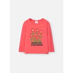 T - shirt  manches longues avec col rond rose