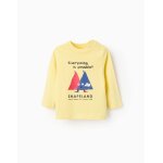 T - shirt manches longues en coton jaune
